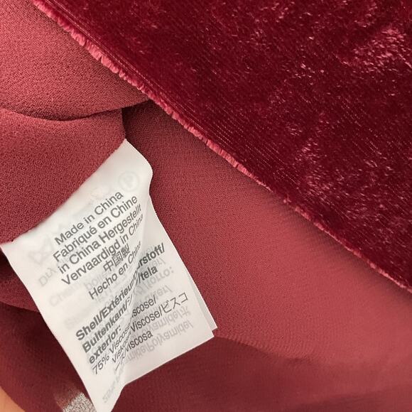 J. CREW‎ Faux Wrap Top Drapey Velvet - Picture 5 of 7